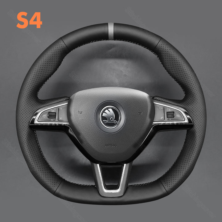 Steering Wheel Cover for Skoda Octavia Superb Fabia Kodiaq Citigo Scala rs statio wagon 2015-2019