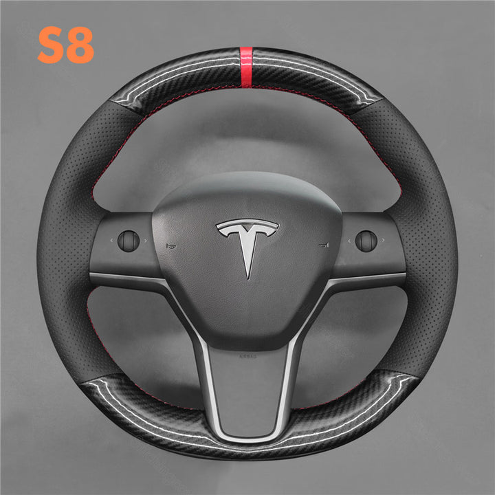 Steering Wheel Cover for Tesla Model 3 Y 3P YP 2017-2023
