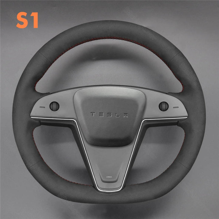 Steering Wheel Cover for Tesla model 3 S X 2021-2024