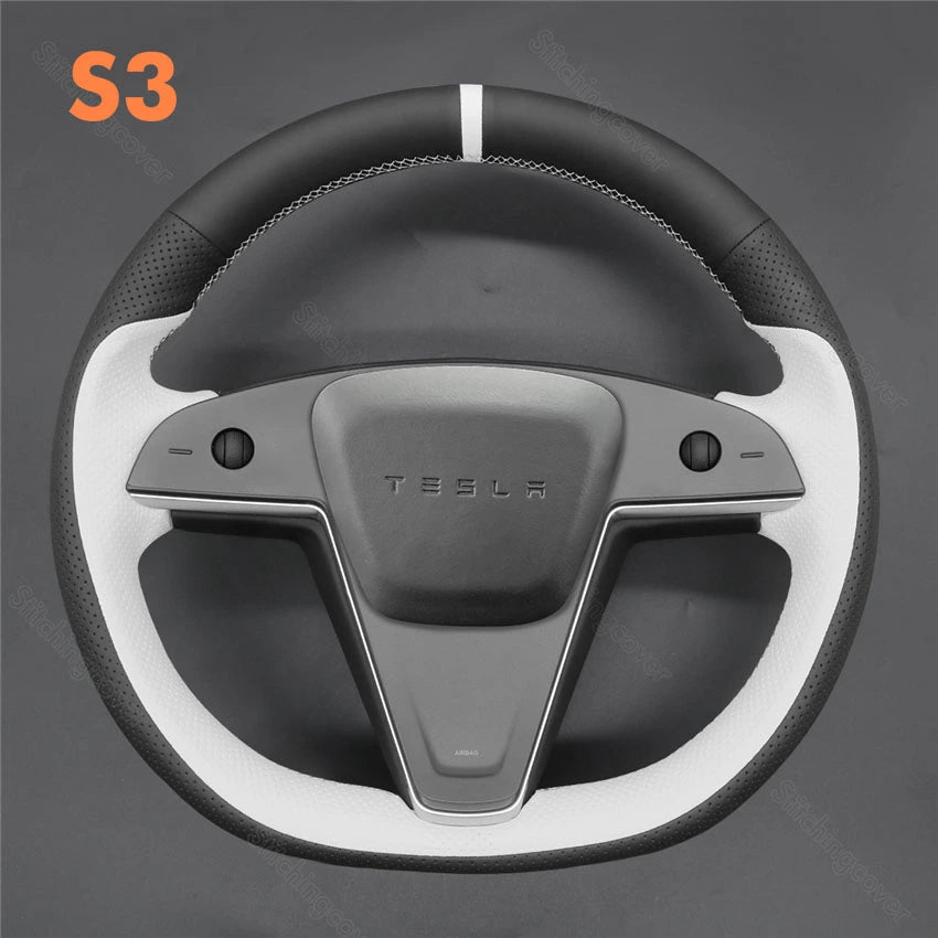 Steering Wheel Cover for Tesla model 3 S X 2021-2024