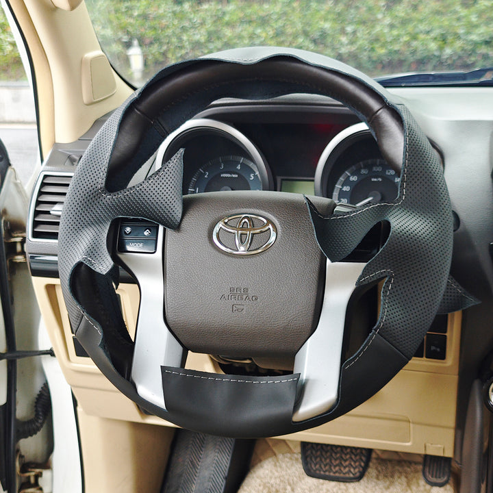 Steering Wheel Cover for Toyota 4Runner Land Cruiser Prado Tacoma Tundra Sequoia 2009-2022