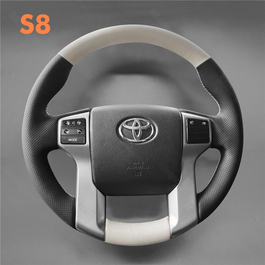 Steering Wheel Cover for Toyota 4Runner Land Cruiser Prado Tacoma Tundra Sequoia SR5 2009-2024