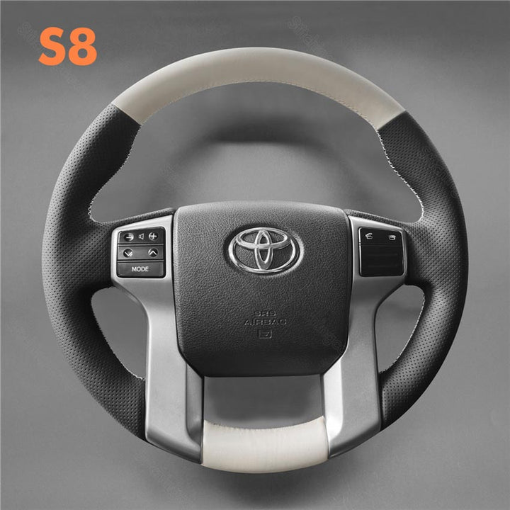 Steering Wheel Cover for Toyota 4Runner Land Cruiser Prado Tacoma Tundra Sequoia SR5 2009-2024