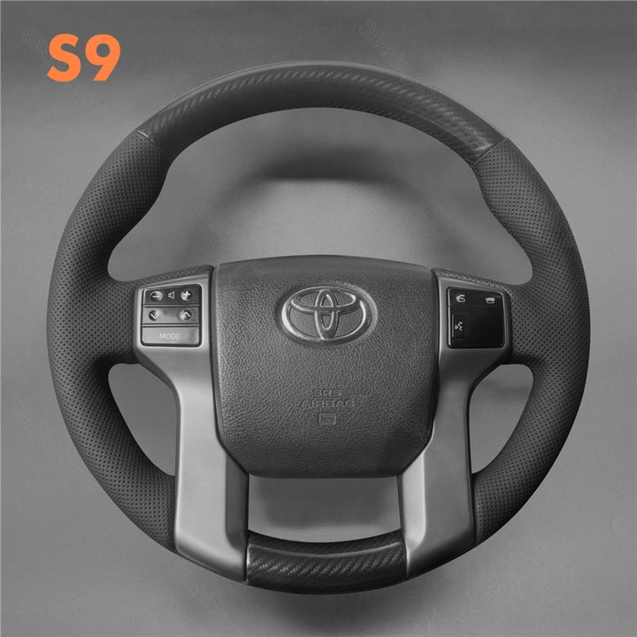 Steering Wheel Cover for Toyota 4Runner Land Cruiser Prado Tacoma Tundra Sequoia SR5 2009-2024