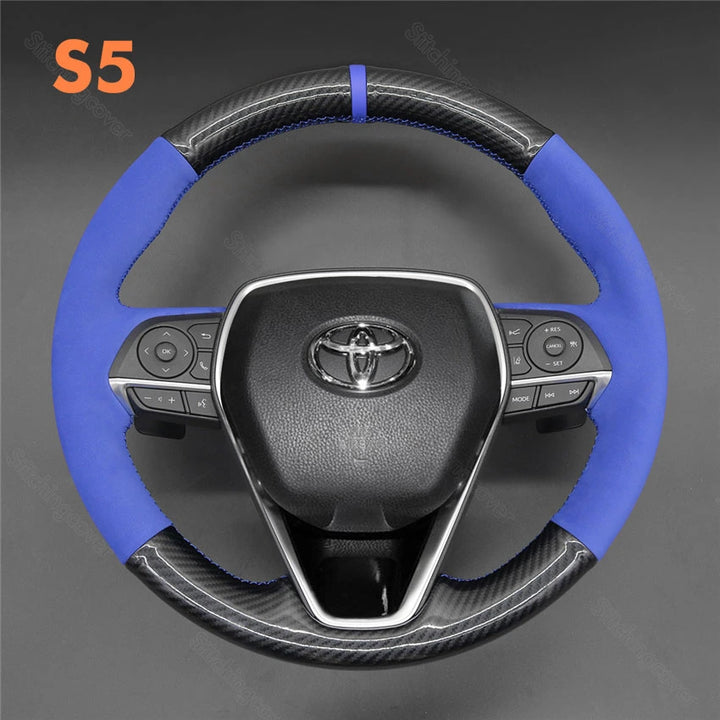 Steering Wheel Cover for Toyota Corolla RAV4 Camry Avalon Hybrid 2018-2021