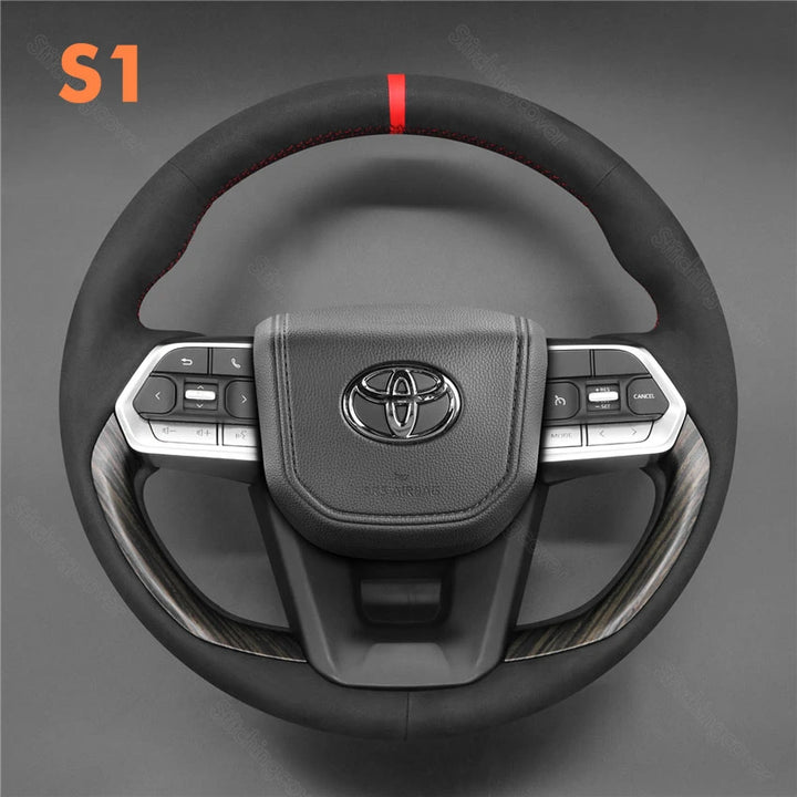 Steering Wheel Cover for Toyota Land Cruiser 300 LC300 GR 2021-2023