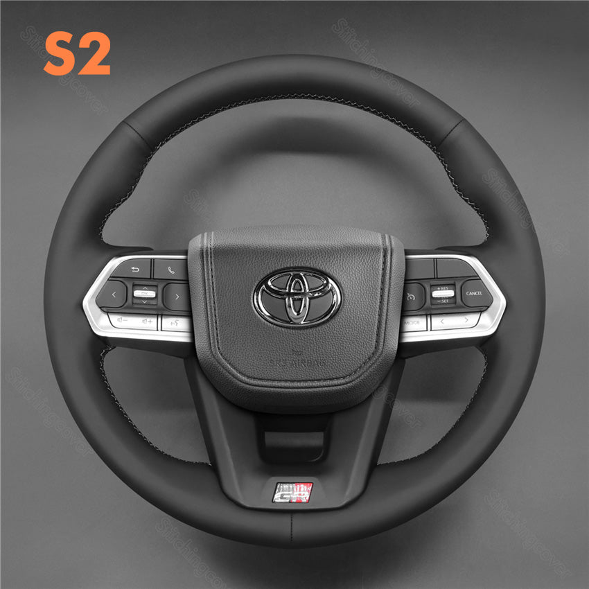 Steering Wheel Cover for Toyota Land Cruiser 300 LC300 GR Sport 2021-2024