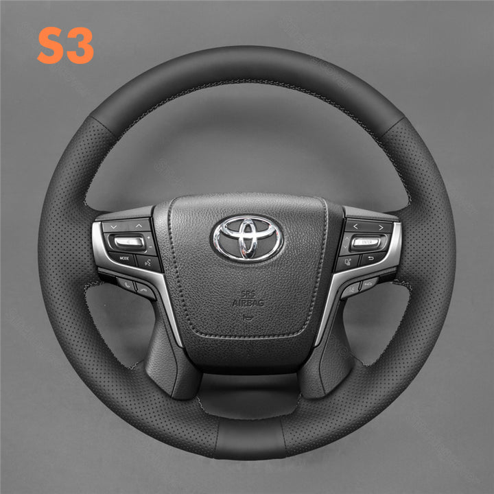 Steering Wheel Cover for Toyota Land Cruiser Prado 150 Series 200 Series Crown 2013-2024