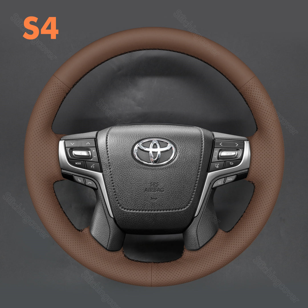 Steering Wheel Cover for Toyota Land Cruiser Prado 150 Series 200 Series Crown 2013-2024