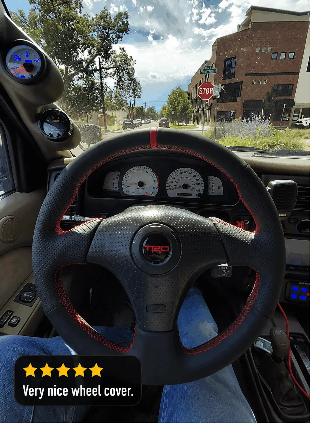 Steering Wheel Cover for Toyota RAV4 Celica Matrix MR2 Supra Voltz Caldina MR-S Corolla 1998-2008