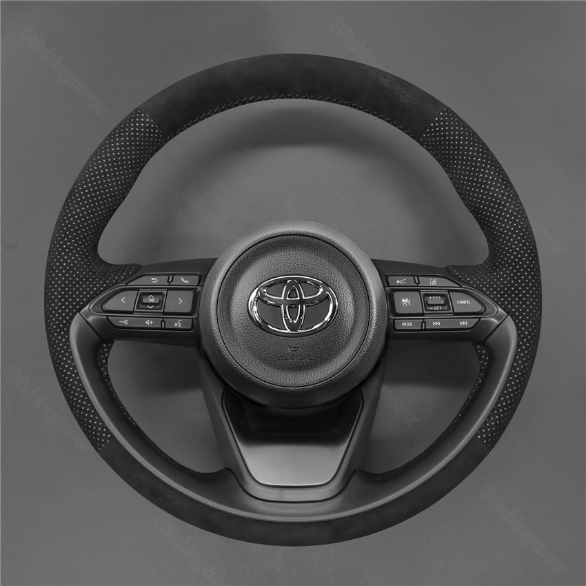 Auto Stuurhoes voor Toyota Aygo 2009-2014, PU Antislip Auto Stuurhoes voor Toyota Aygo 2009-2014, PU Antislip