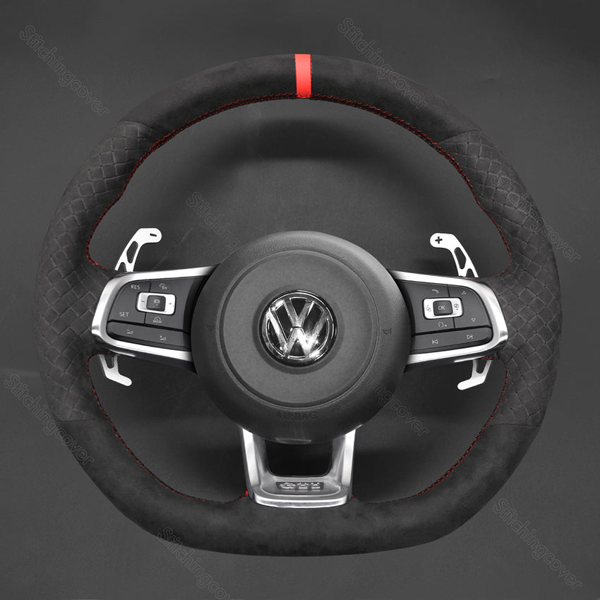 Steering Wheel Cover for Volkswagen VW Golf 7 GTI Polo Mk7