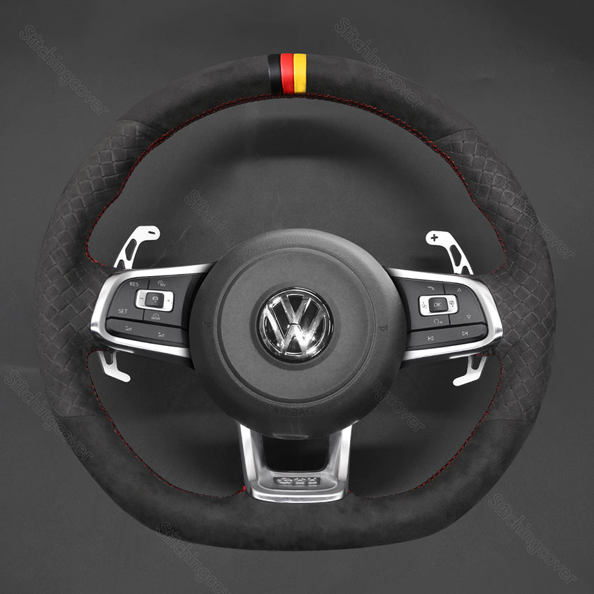 Steering Wheel Cover for Volkswagen VW Golf 7 GTI Polo Mk7