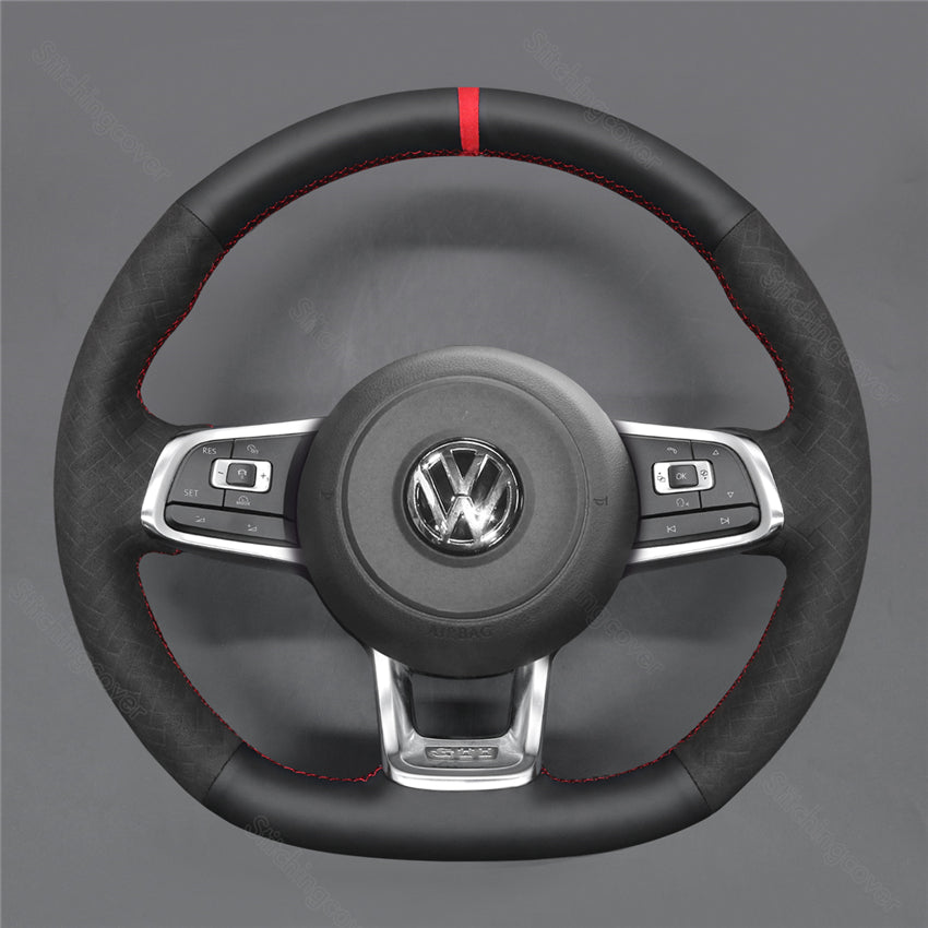 Steering Wheel Cover for Volkswagen VW Golf 7 R GTI Polo Mk7