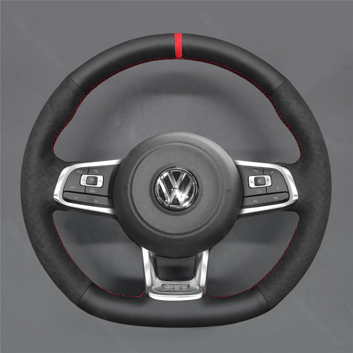Steering Wheel Cover for Volkswagen VW Golf 7 R GTI Polo Mk7