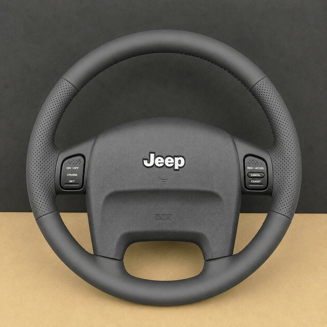 USA Warehouse Steering Wheel Cover For Jeep TJ ZJ WJ Wrangler Sport Grand Cherokee 1999-2006