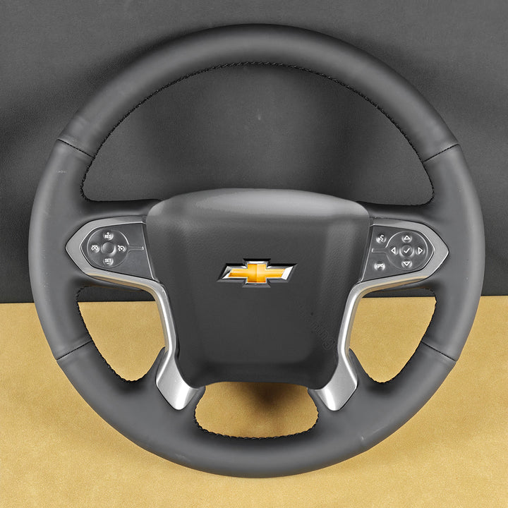 USA Warehouse Steering Wheel Cover for Chevrolet Silverado 1500 1500LD 2500 3500 4500HD 5500HD 6500HD Suburban Tahoe 2014-2020#year_2014-2020