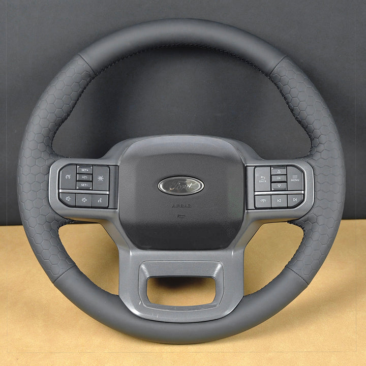 USA Warehouse Steering Wheel Cover for Ford F150 F-150 F-350 F-450 Expedition 2021-2025#year_2021-2024