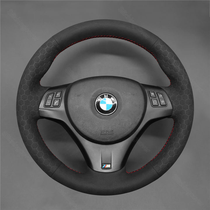 USA Warehouse Steering Wheel Cover for BMW M3 E92 E90 E93 1 Series E82 E87 E88 E81 3 Series E90 E91 E92 E93 2005-2013#year_2005-2013