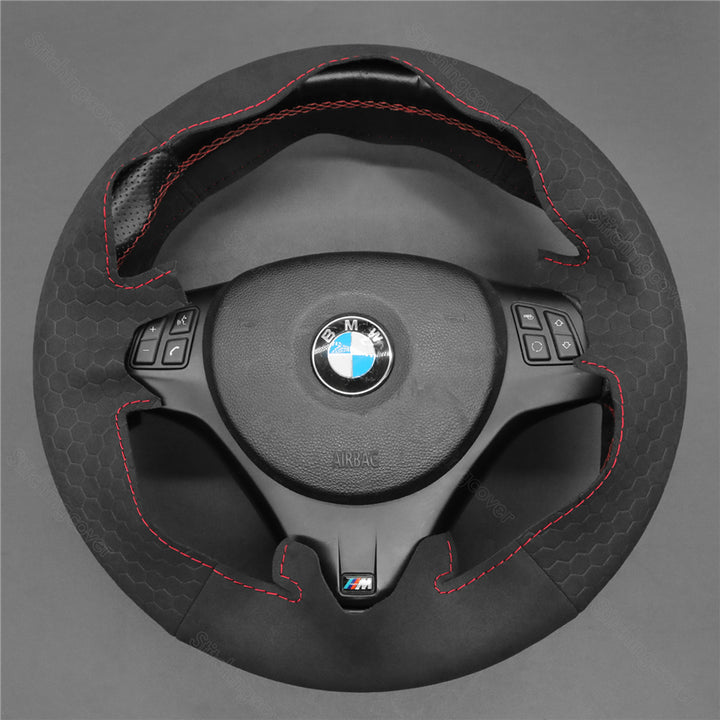 USA Warehouse Steering Wheel Cover for BMW M3 E92 E90 E93 1 Series E82 E87 E88 E81 3 Series E90 E91 E92 E93 2005-2013#year_2005-2013