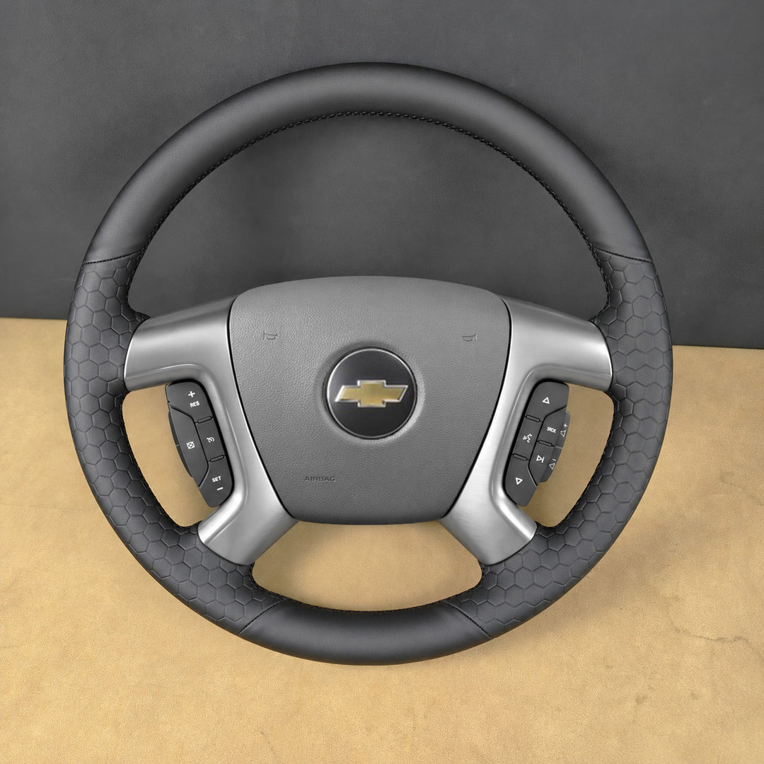 USA Warehouse Steering Wheel Cover for Chevrolet Chevy Silverado 1500 2500 Avalanche Suburban Tahoe Traverse 3500 2007-2014