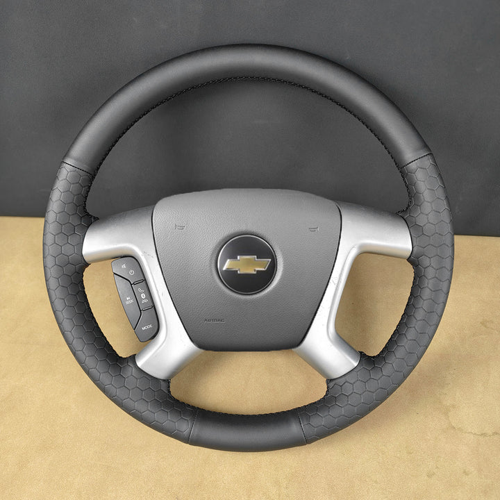 USA Warehouse Steering Wheel Cover for Chevrolet Chevy Silverado 1500 2500 Avalanche Suburban Tahoe Traverse 3500 2007-2014#year_2007-2014