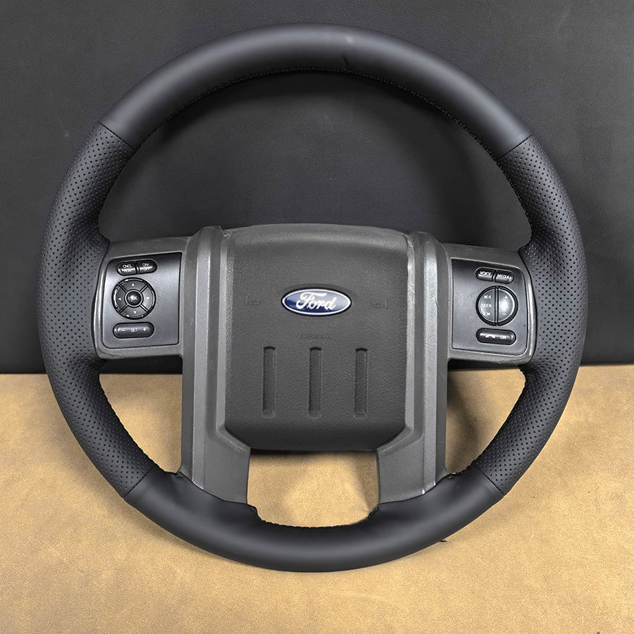 USA Warehouse Steering Wheel Cover for Ford F-250 F-350 Expedition 2007-2016#year_2007-2016