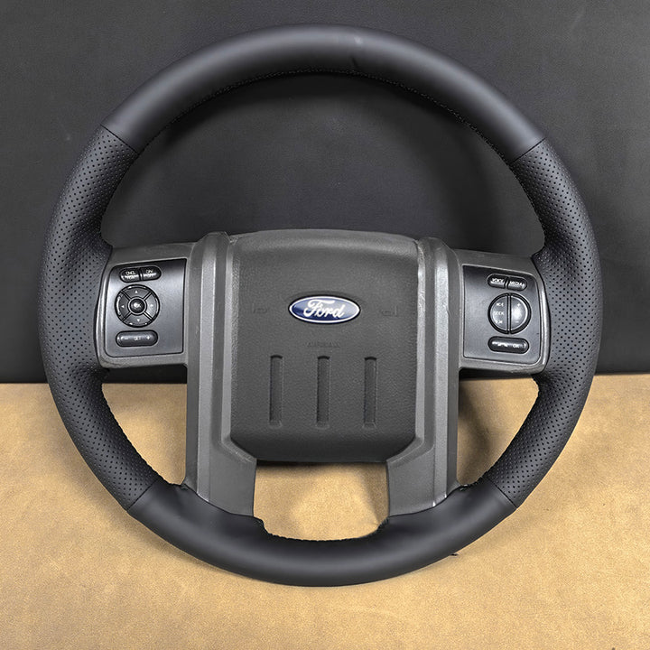 USA Warehouse Steering Wheel Cover for Ford F-250 F-350 Expedition 2007-2016#year_2007-2016