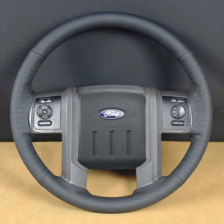 USA Warehouse Steering Wheel Cover for Ford F-250 F-350 Expedition 2007-2016#year_2007-2016