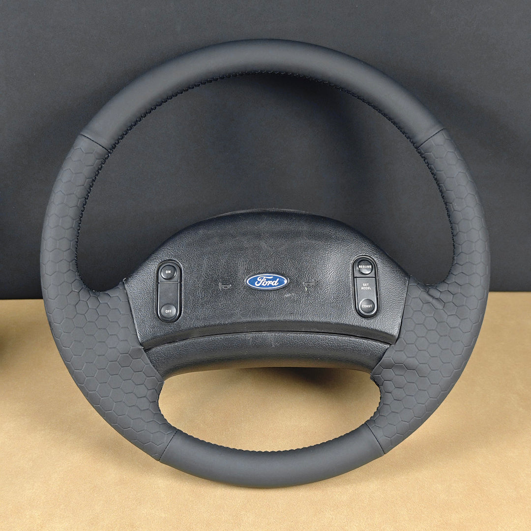 USA Warehouse Steering Wheel Cover for Ford F150 F250 F350 Bronco 1992-1996#year_1992-1996