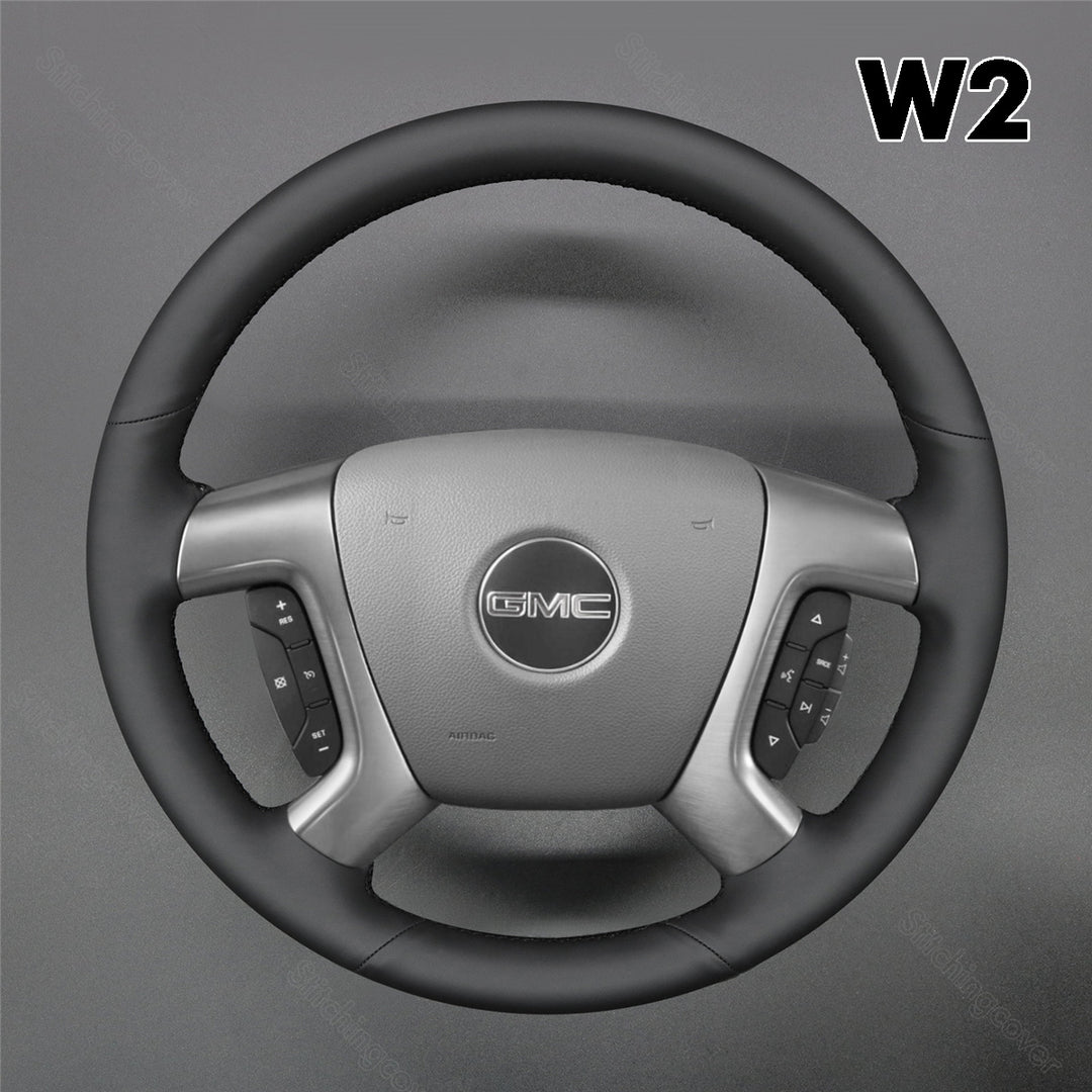 Steering Wheel Cover For GMC Sierra 1500 2500 3500 Acadia Savana Yukon 2007-2024