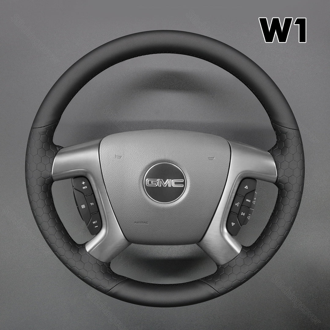 Steering Wheel Cover For GMC Sierra 1500 2500 3500 Acadia Savana Yukon 2007-2024
