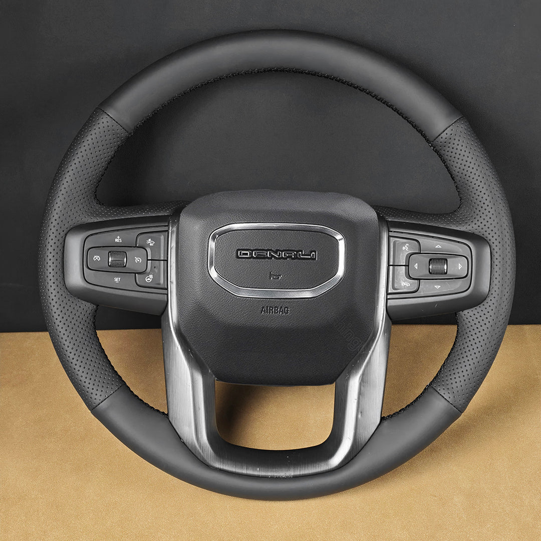 USA Warehouse Steering Wheel Cover for GMC Sierra 1500 2500 3500 Yukon XL 2019-2024