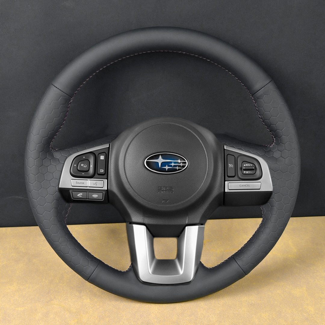 USA Warehouse Steering Wheel Cover for Subaru XV Legacy Outback Forester 2015-2018#year_2015-2018