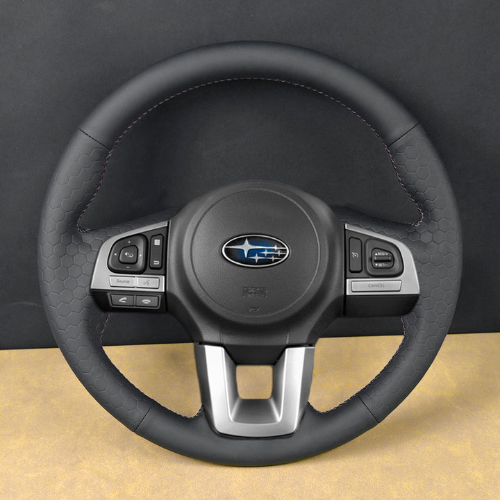 USA Warehouse Steering Wheel Cover for Subaru XV Legacy Outback Forester 2015-2018#year_2015-2018