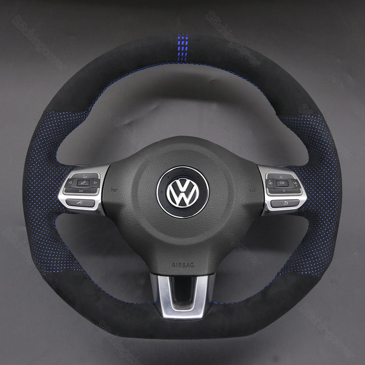 Backed Alcantara Steering Wheel Cover