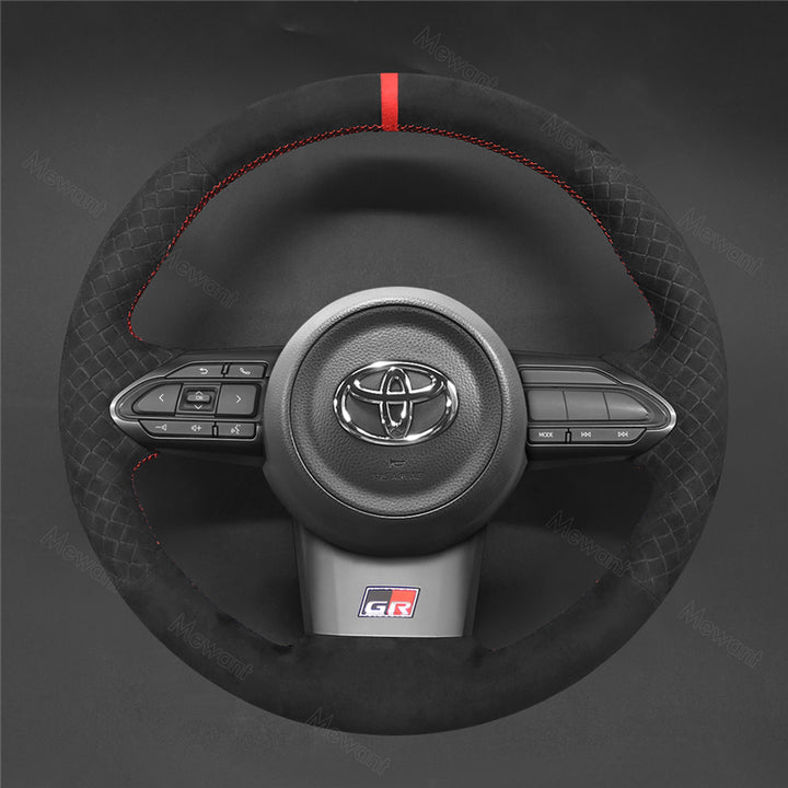 Embossed Alcantara Steering Wheel Cover