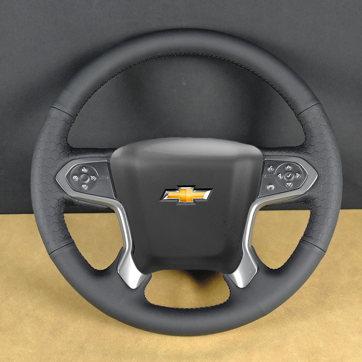 USA Warehouse Steering Wheel Cover for Chevrolet Silverado 1500 1500LD 2500 3500 4500HD 5500HD 6500HD Suburban Tahoe 2014-2020#year_2014-2020