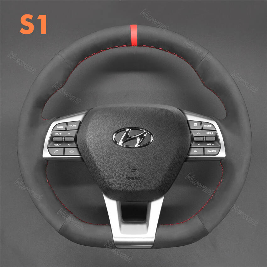 Steering Wheel Cover for Hyundai Sonata 3-Spoke 2015-2019