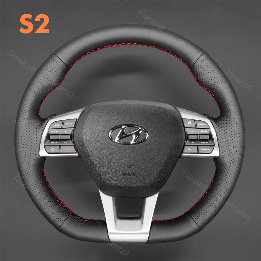 Steering Wheel Cover for Hyundai Sonata 3-Spoke 2015-2019