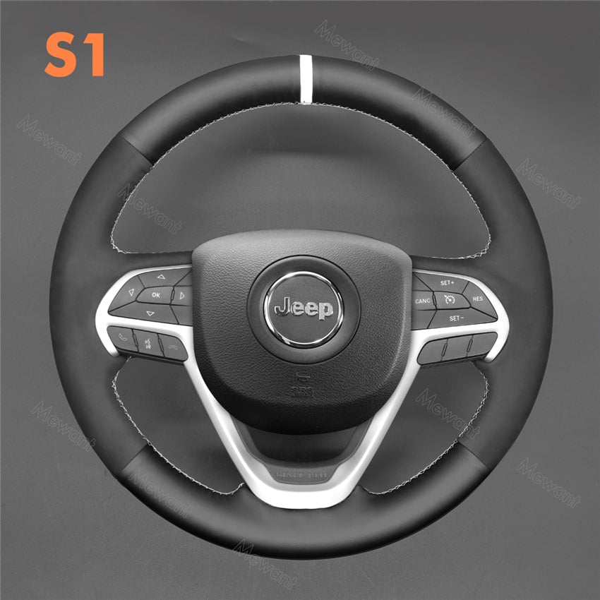 Steering Wheel Cover For Jeep Grand Cherokee IV V 2013-2023