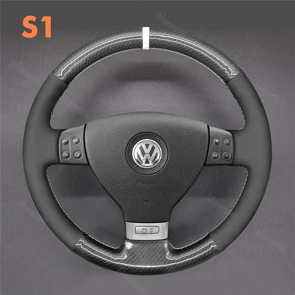 Steering Wheel Cover for VW Golf 5 Plus Polo Jetta Tiguan | Mewant - Stitchingcover
