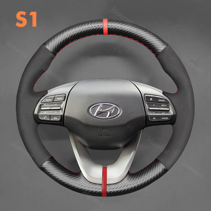 Steering Wheel Cover for Hyundai i30 Veloster Elantra GT 2017-2023