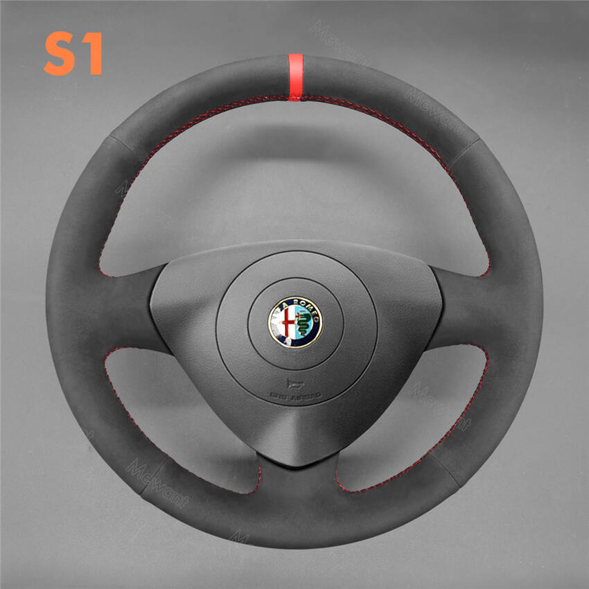 Steering Wheel Cover For Alfa Romeo 147 156 2000-2010 Crosswagon 2004-2005