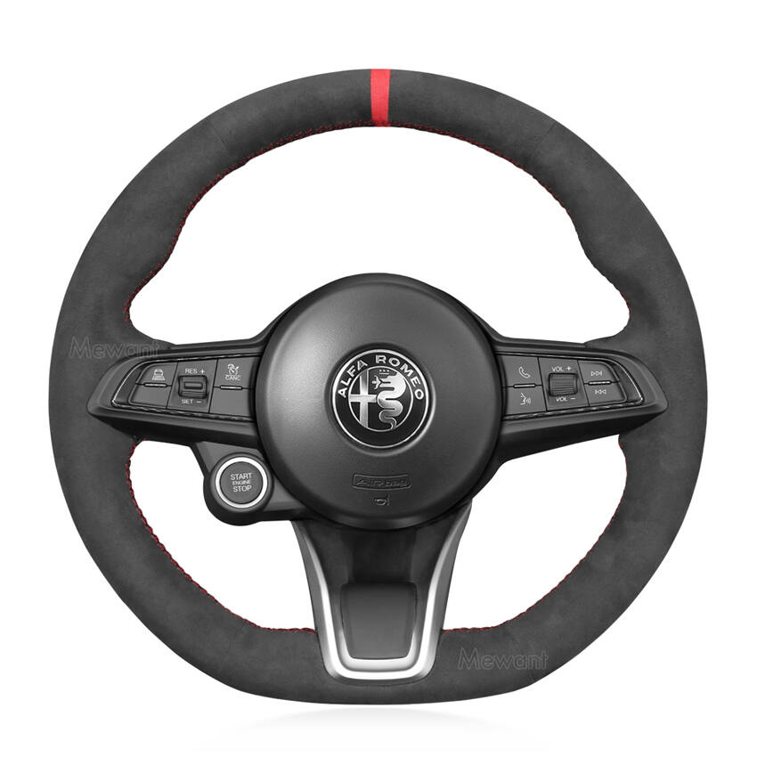 Steering Wheel Cover For Alfa Romeo Giulia Stelvio Tonale 2020-2022