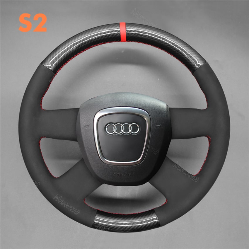 Audi alcantara deals steering wheel cover