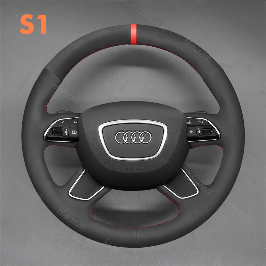 Steering Wheel Cover For Audi A4 A6 A7 A8 Allroad Q5 Q7