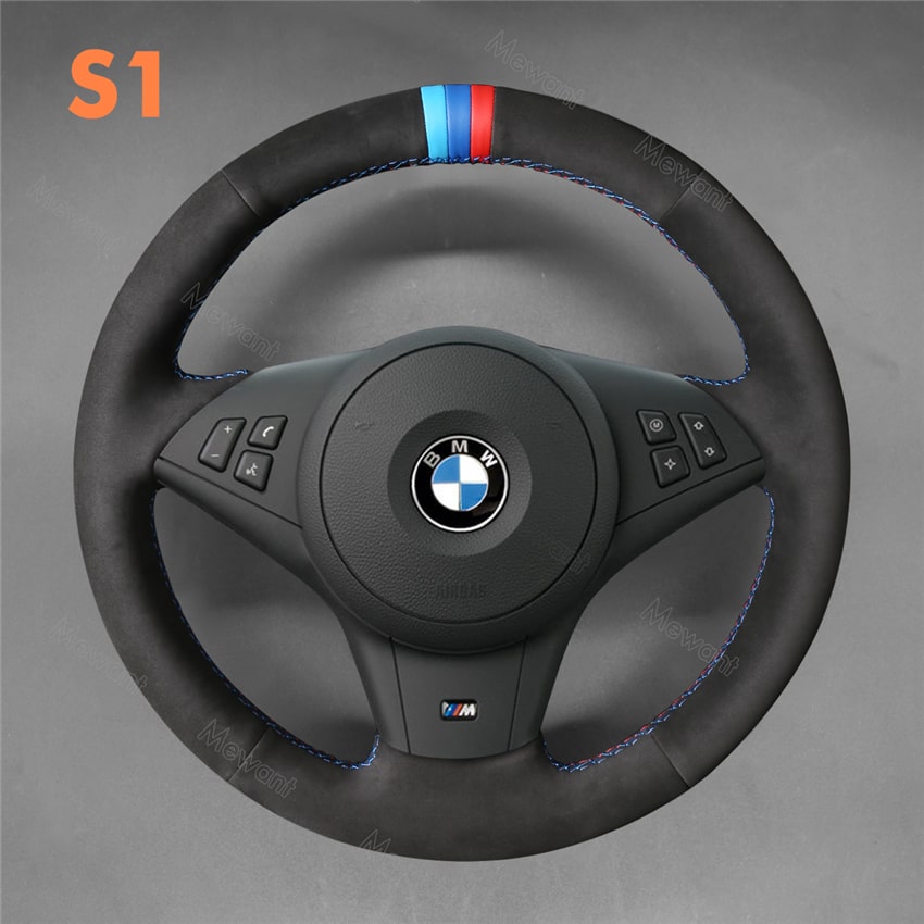 Steering Wheel Cover For BMW E60 E61 E63 E64 WITHOUT BULGE