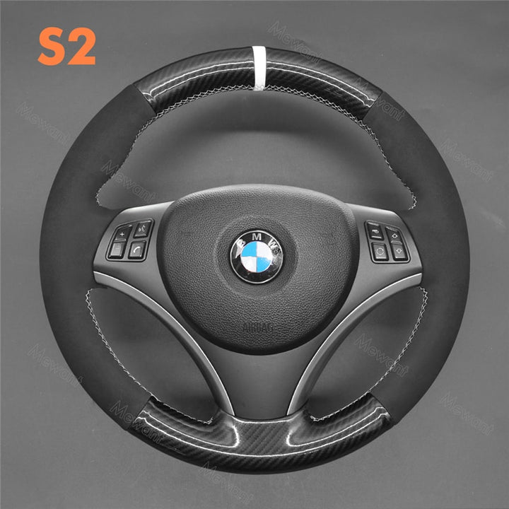 Steering Wheel Cover For BMW E81 E82 E84 E87 E88 M3 E90 E91 E92 E93 Media 3 of 3