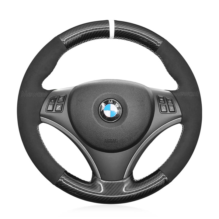 Steering Wheel Cover For BMW E81 E82 E84 E87 E88 M3 E90 E91 E92 E93 Media 1 of 3